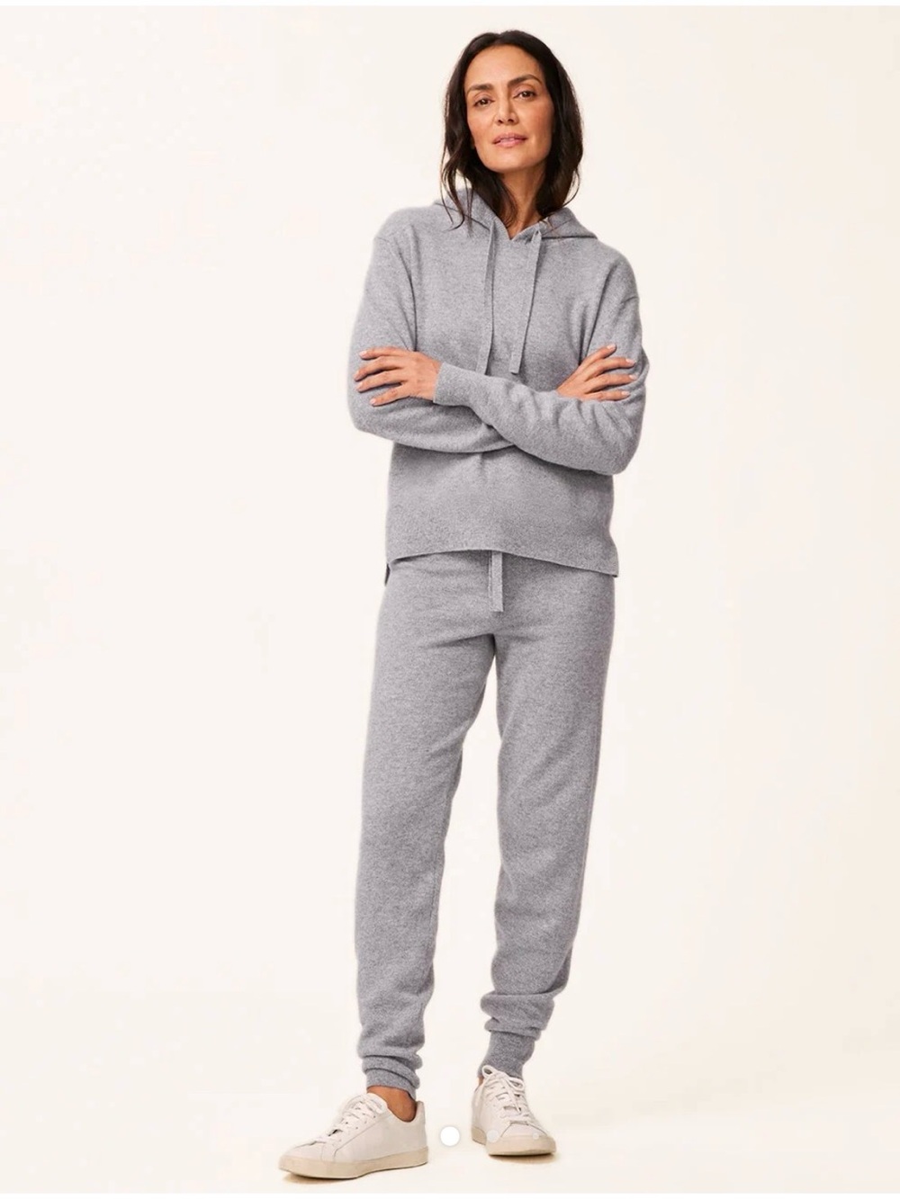 Unsubscribed 100% Cashmere Jogger Cozy Gray Knit